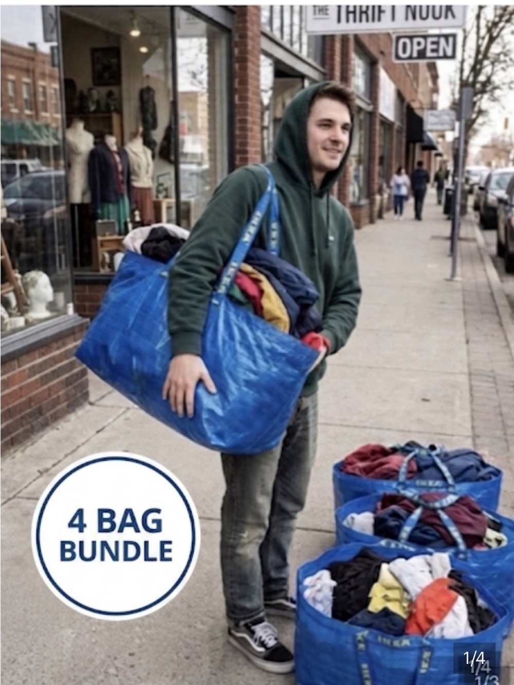 IKEA Frakta Bags, 4 bags included, New moving bags